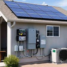 Residential solar panels home